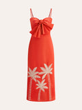 Besticktes Cami-Kleid mit Schleifendetail
