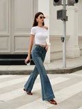 Low-Waist Wide Leg Denim-Jeans