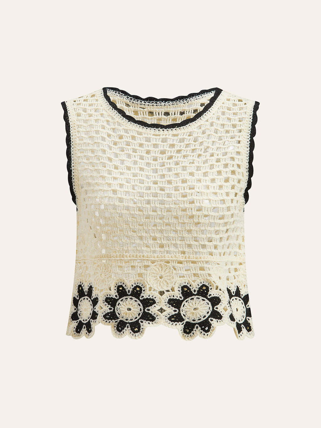 Häkel-Blumentop mit Hosen-Set