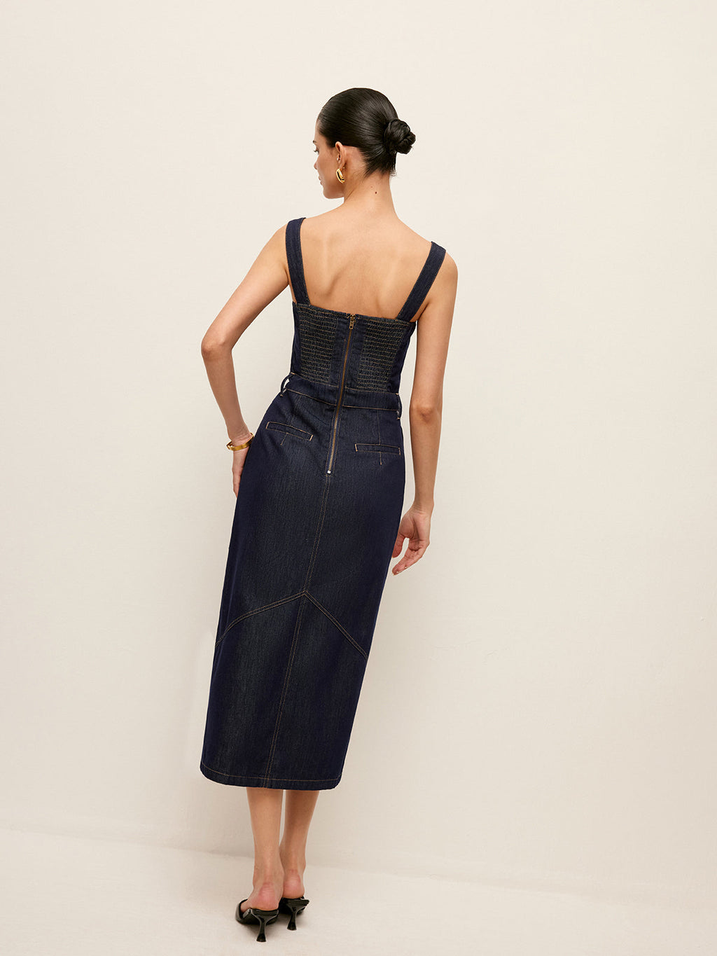 Robe en jean Sweetheart sans ceinture