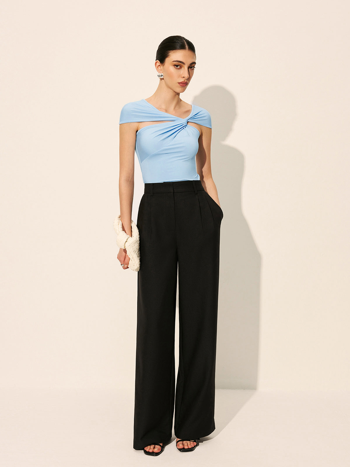 Twist Detail Asymmetrical Top