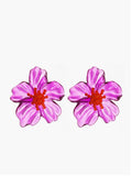 Boucles d'oreilles en résine en forme de fleur