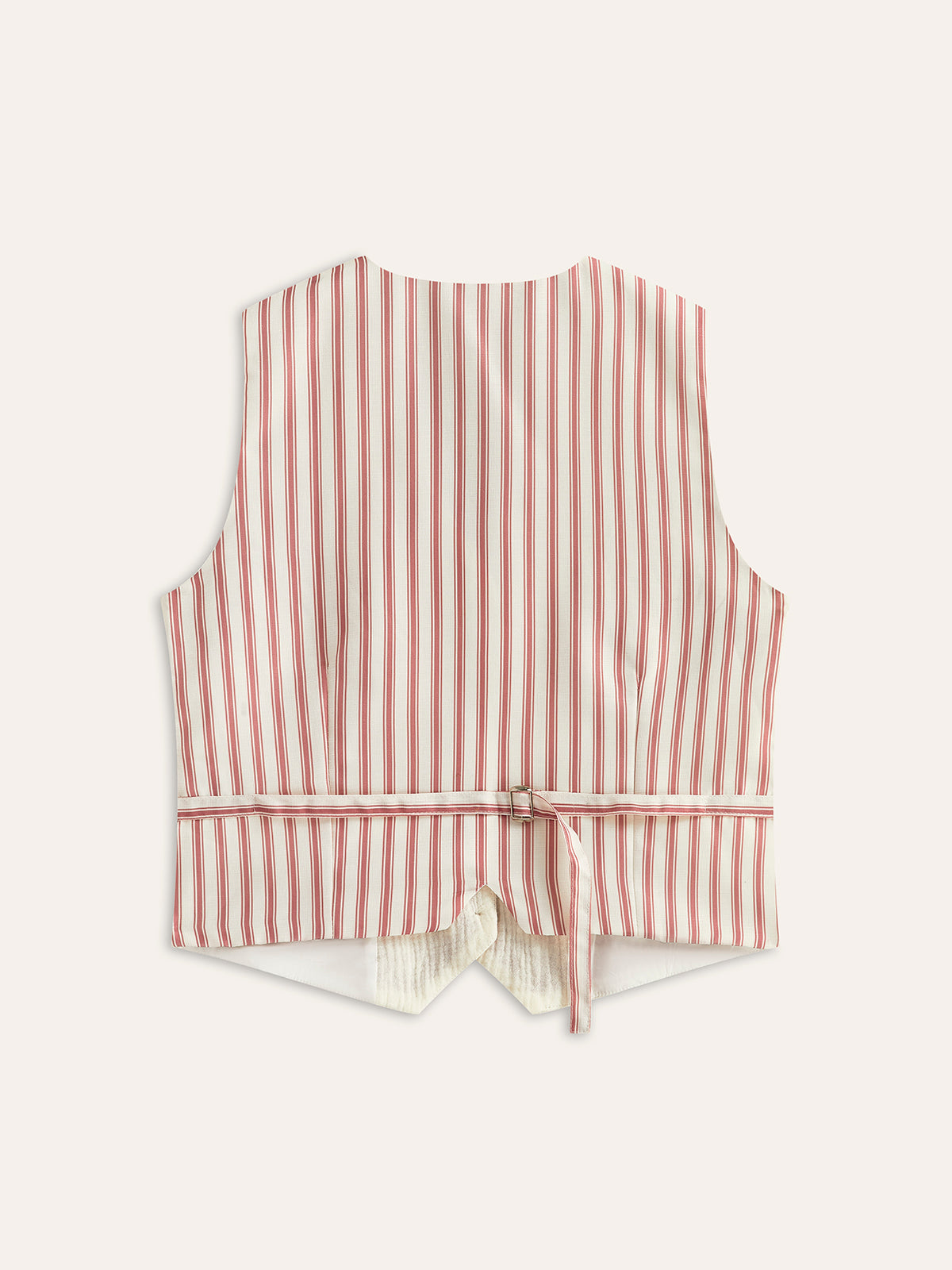 Boho Print Vest With Belt Back