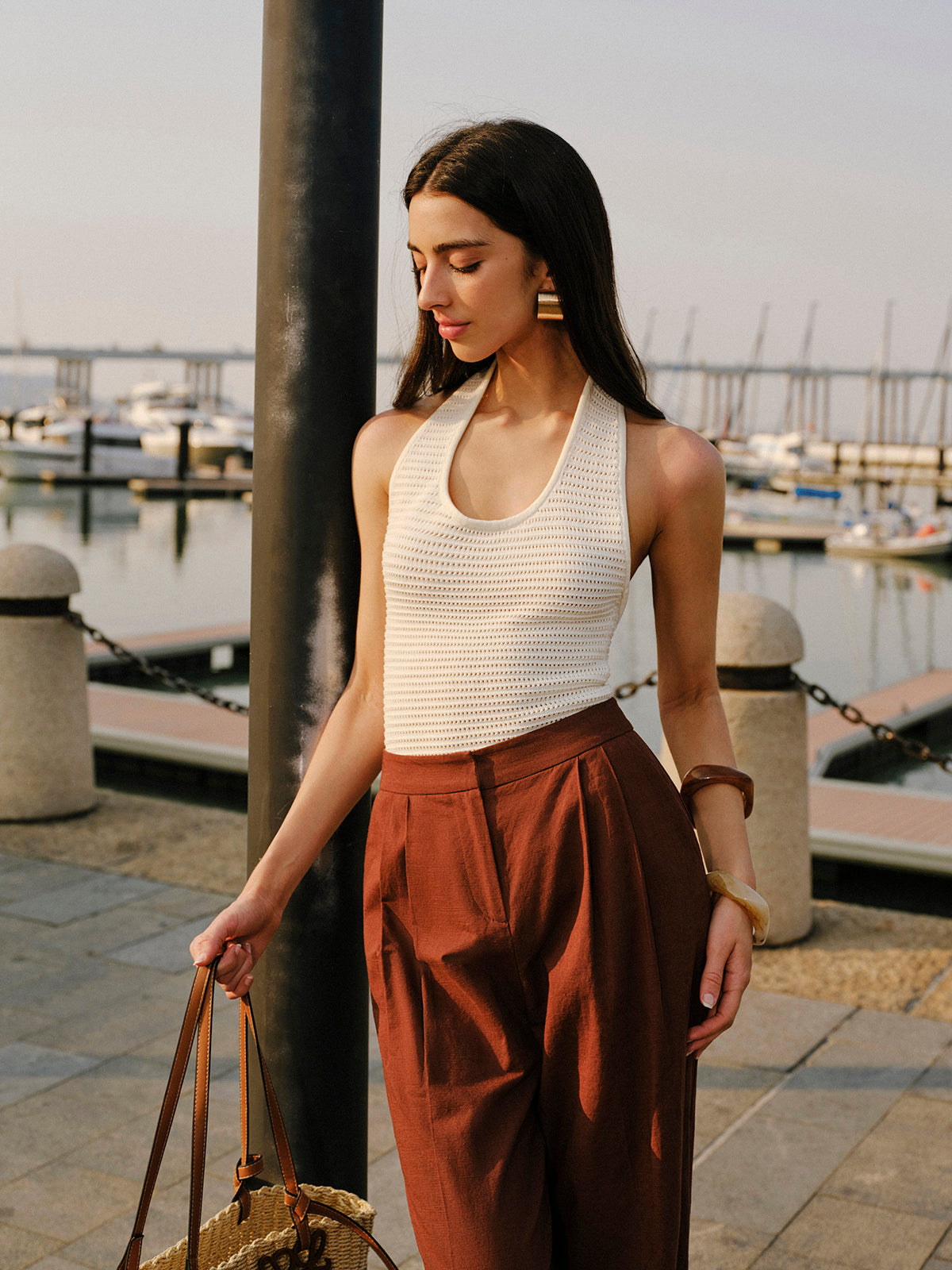 Stricktop mit Neckholder 