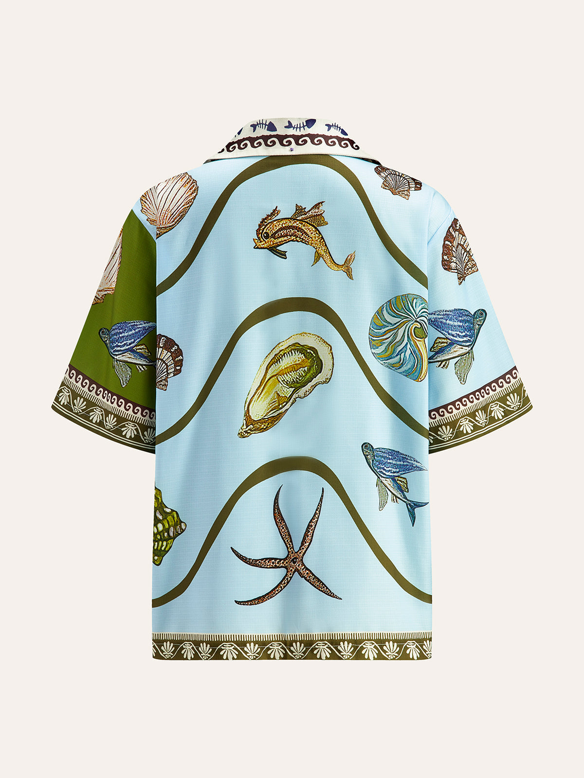 Printed Shirt With Drawstring Pants Set