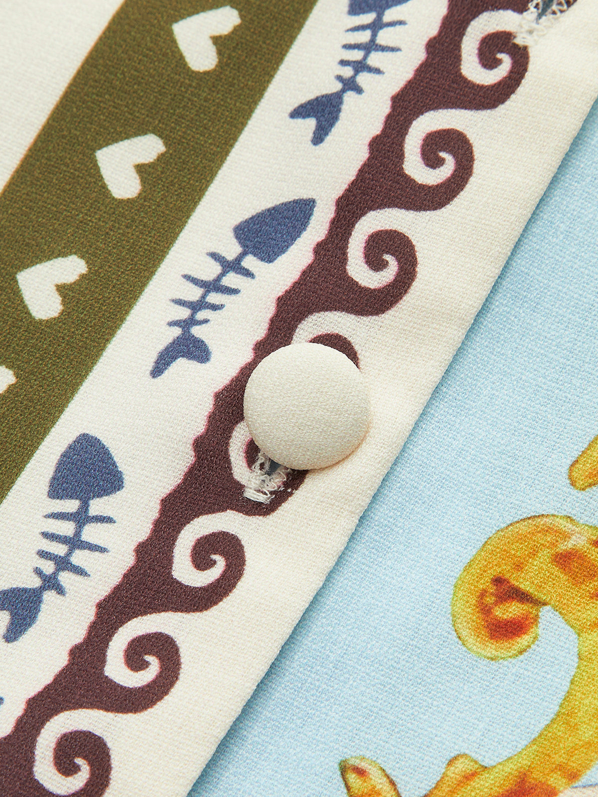 Ensemble chemise imprimée et pantalon à cordon 