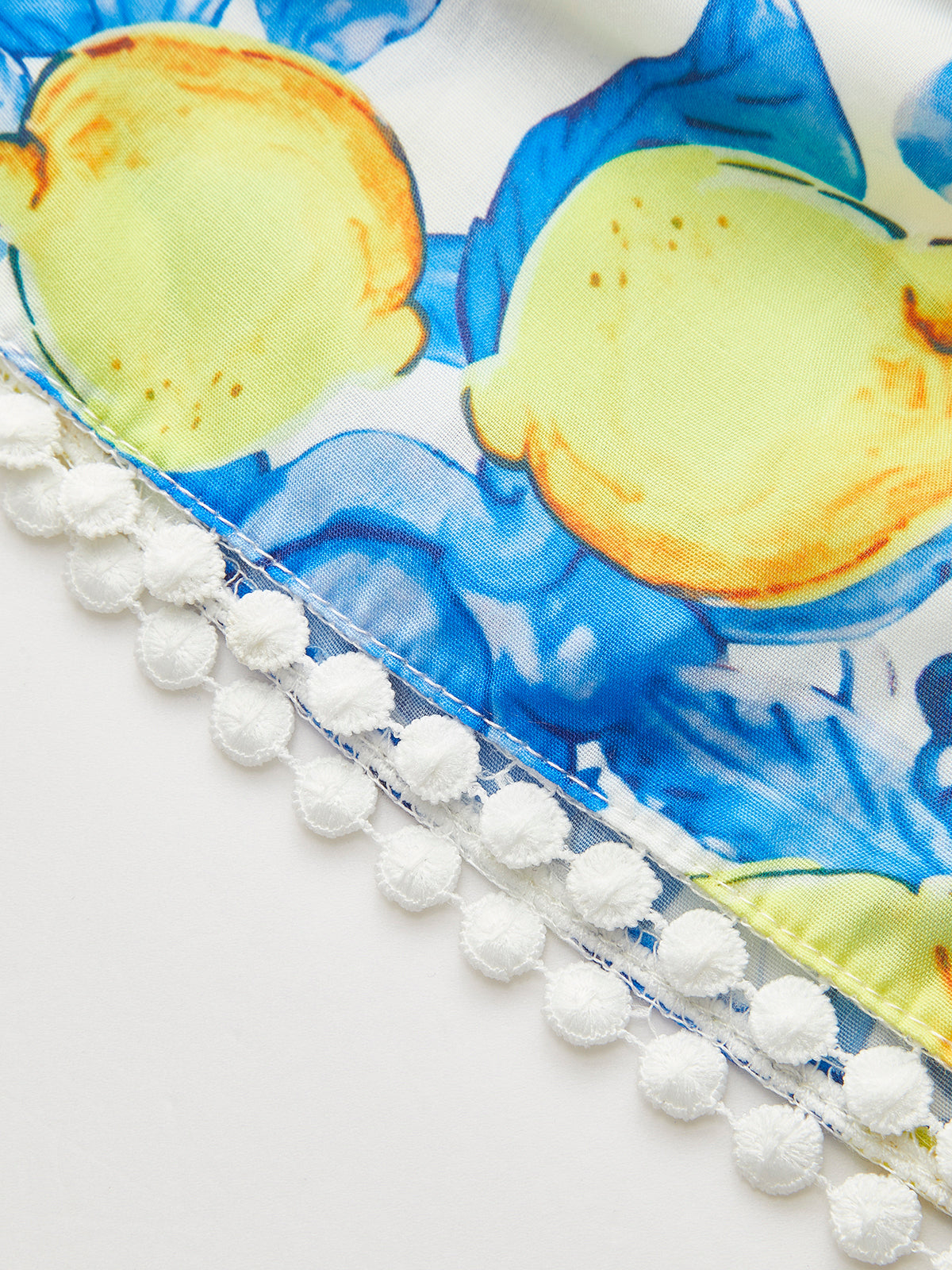 Robe bustier smockée à ourlet volanté 