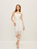 Laser Cut Multi Circle Double Layer Cami Dress