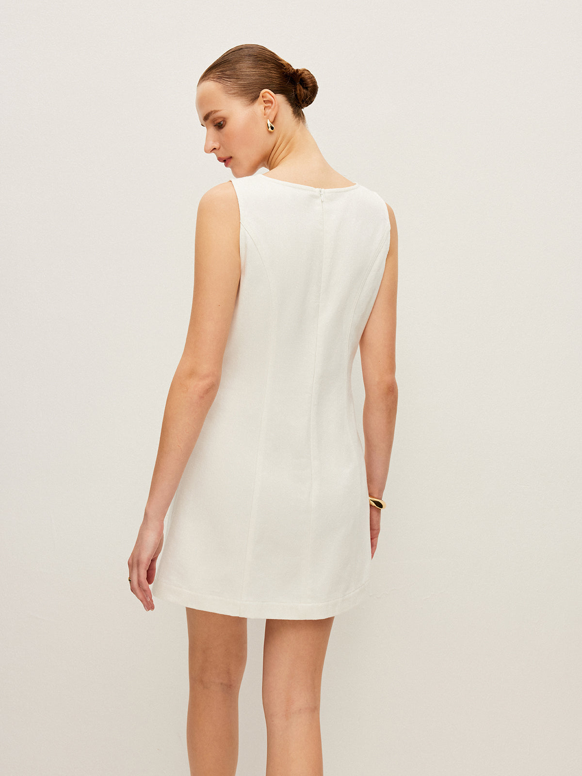 Robe en jean sans manches 