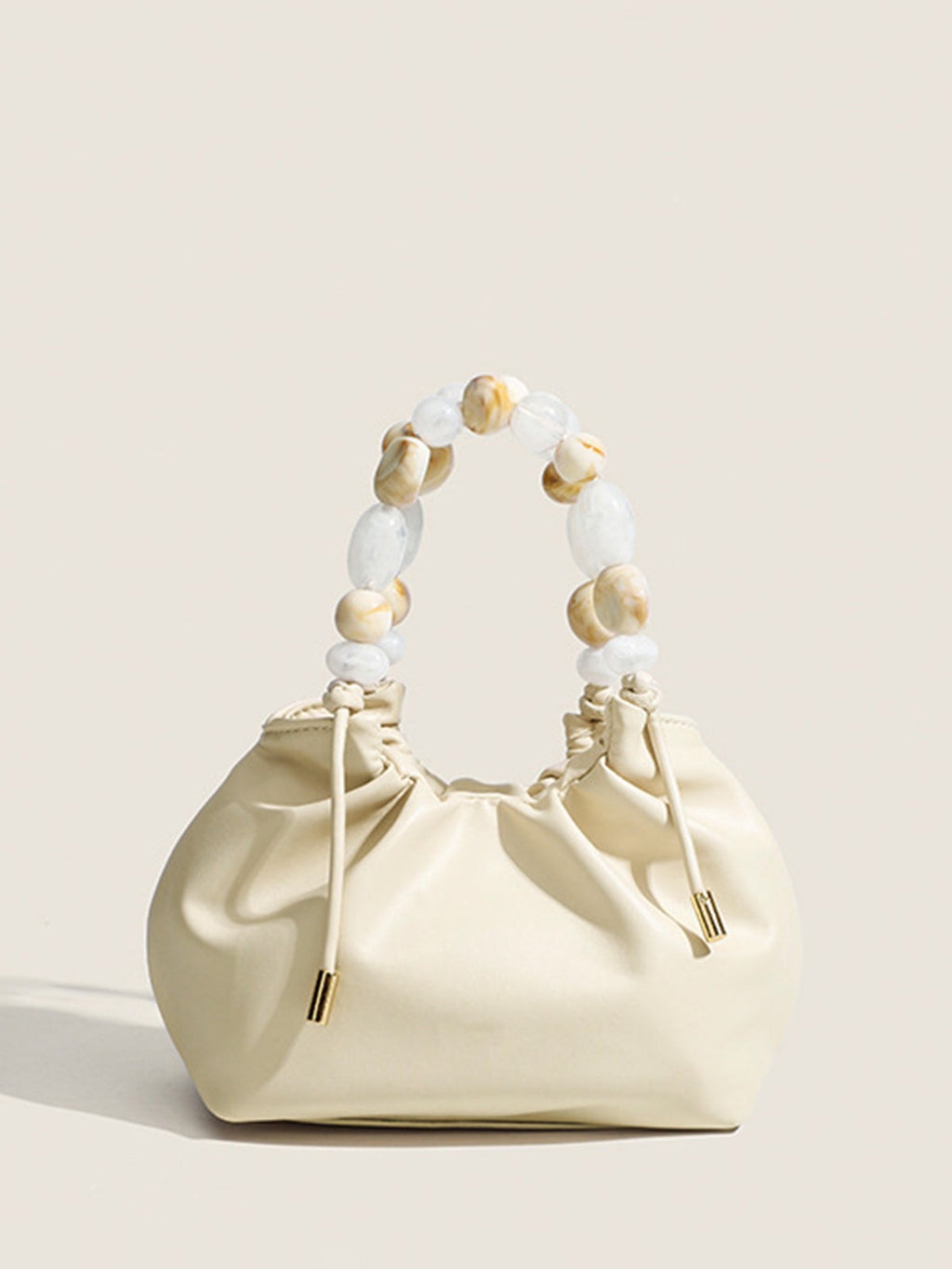 Sac hobo en perles pastel