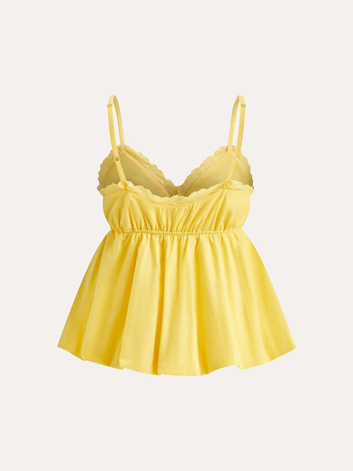 Lace-Trimmed V-Neck Cami Top