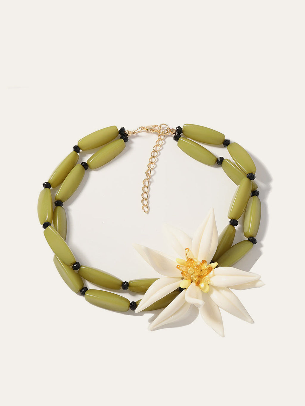 Bracelet perlé à motif floral