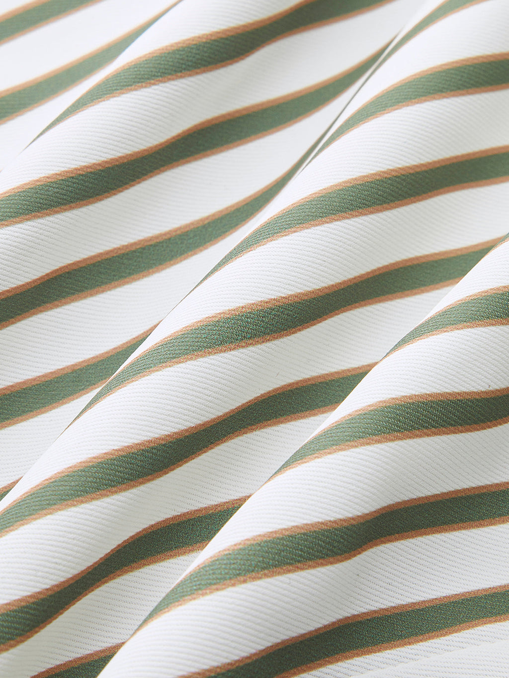 Gestreiftes Metall-Rundhalsshirt mit Gürtel