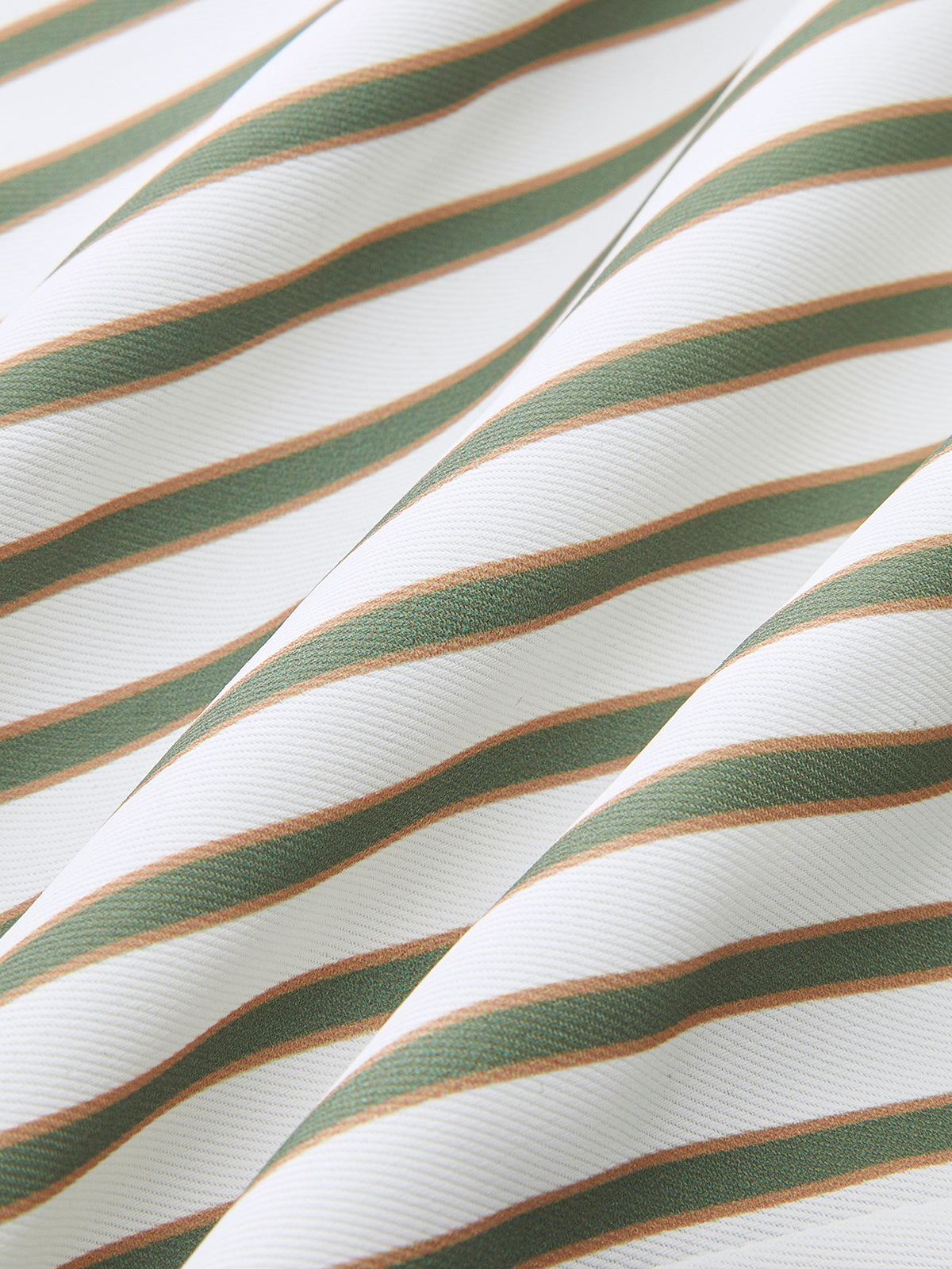 Gestreiftes Metall-Rundhalsshirt mit Gürtel