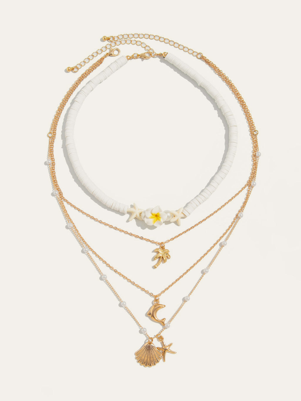 Strand-Halskette mit mehrschichtiger Legierungsmischung