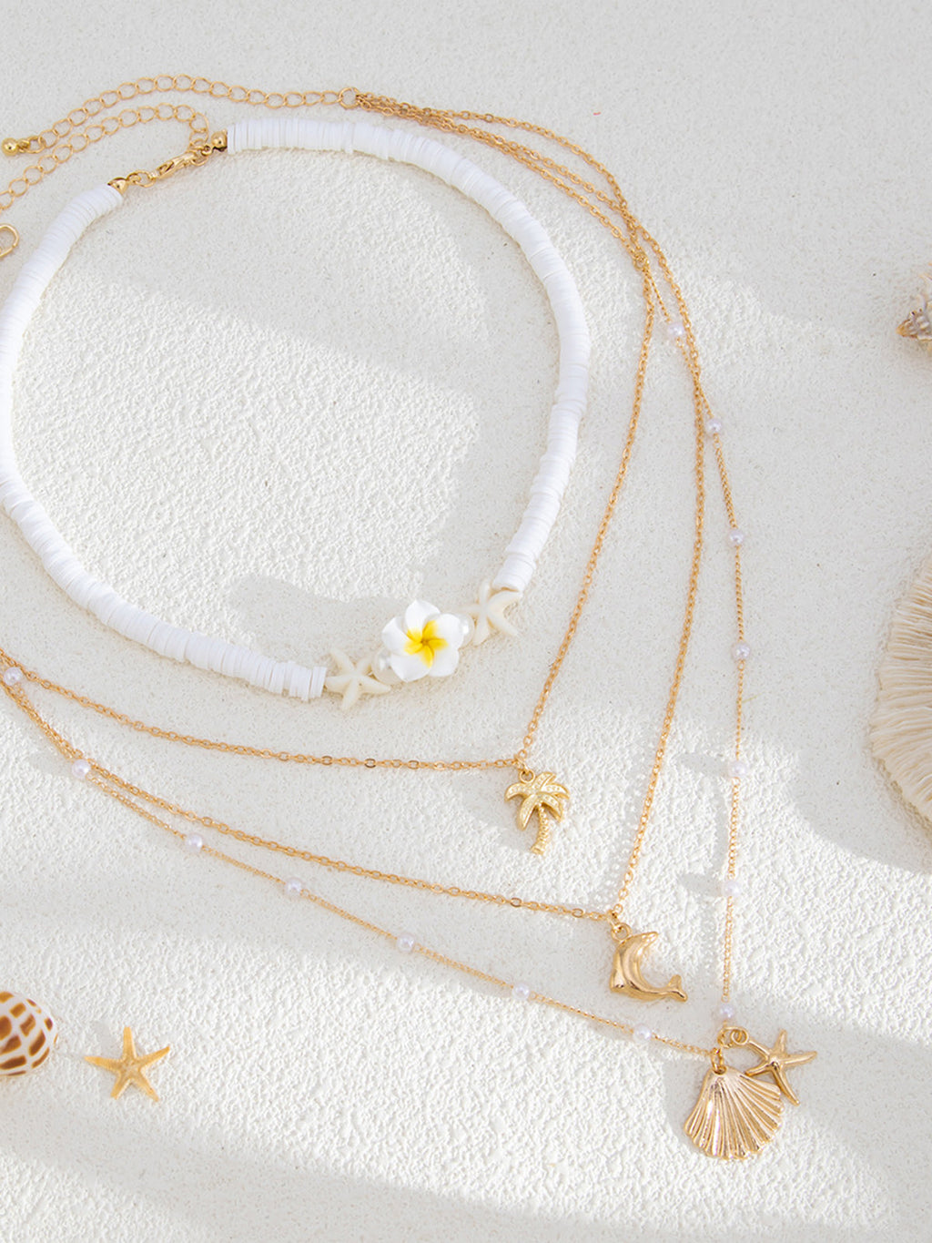Strand-Halskette mit mehrschichtiger Legierungsmischung