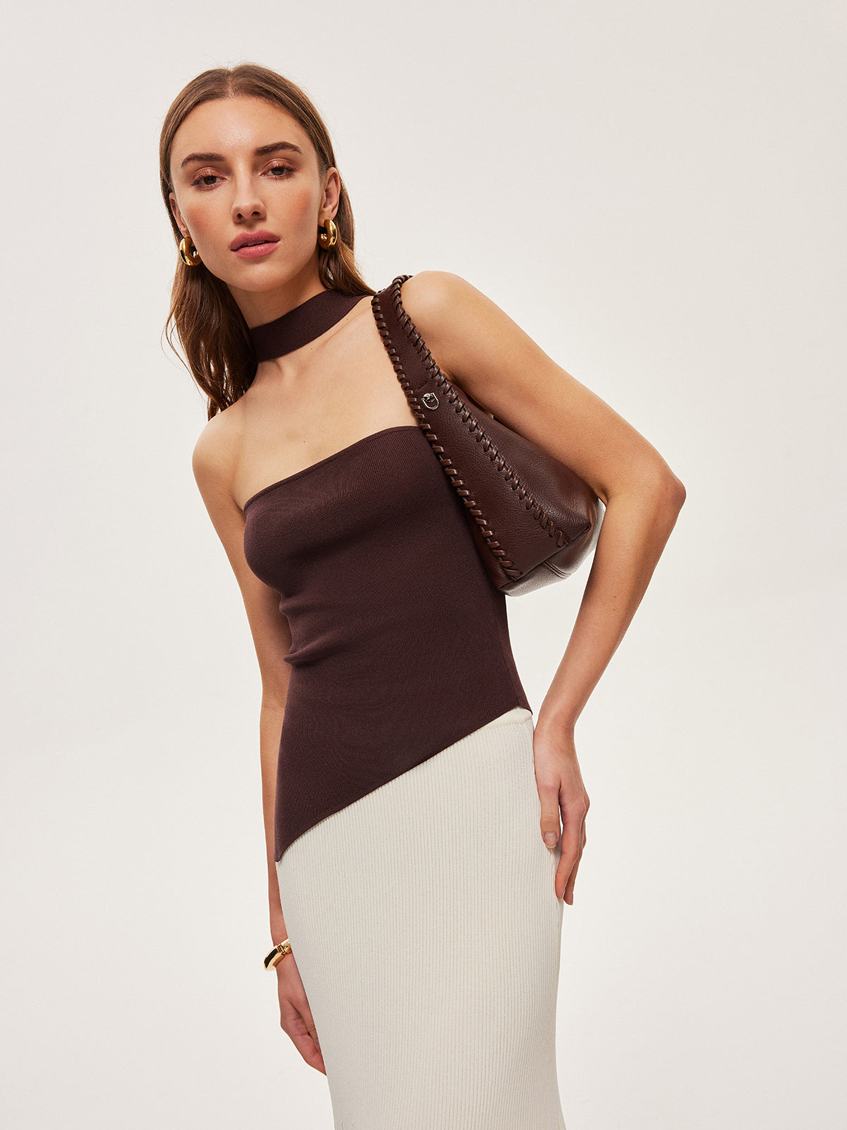 Halter Neck Knit Top