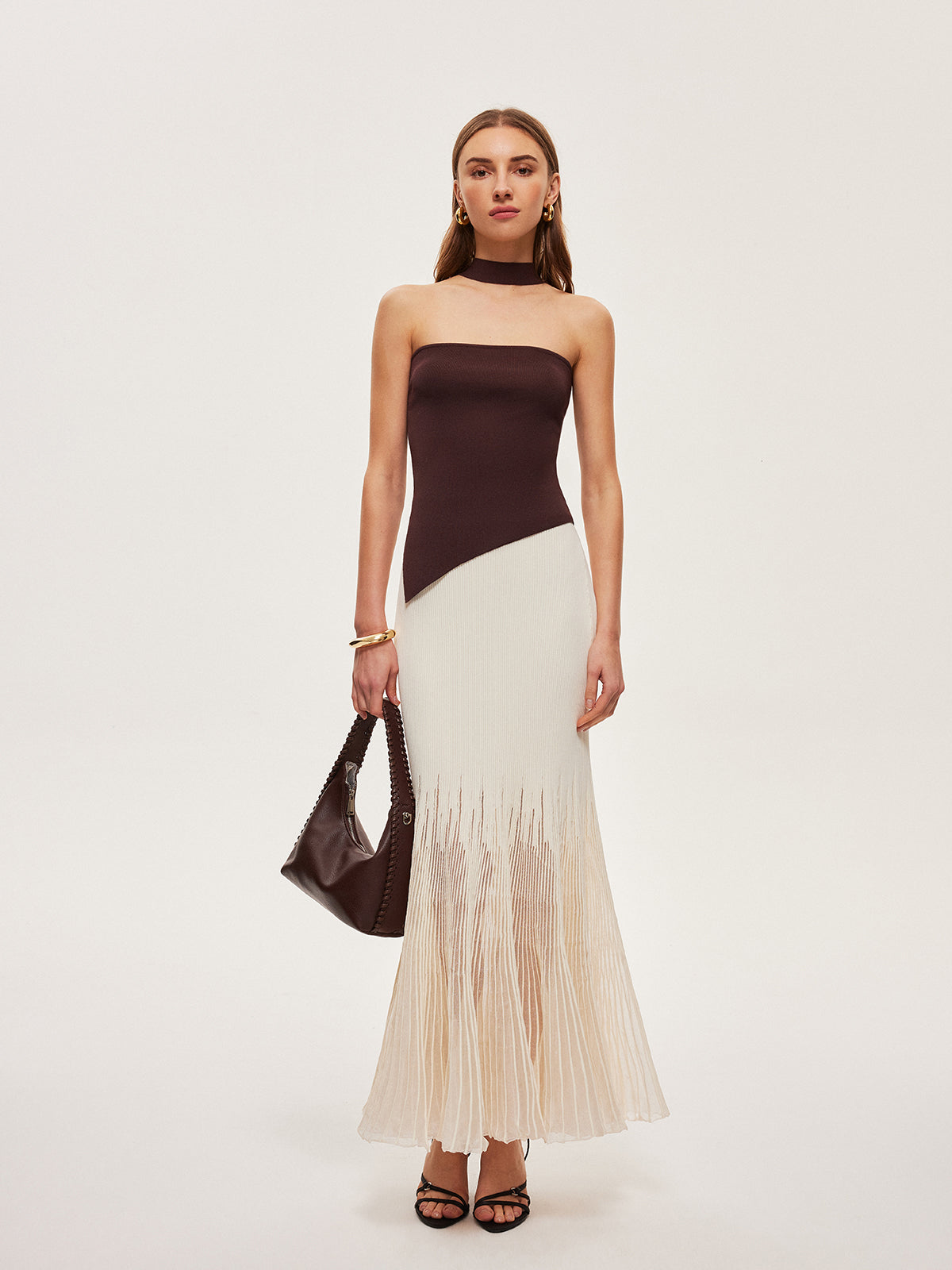 Halter Neck Knit Top