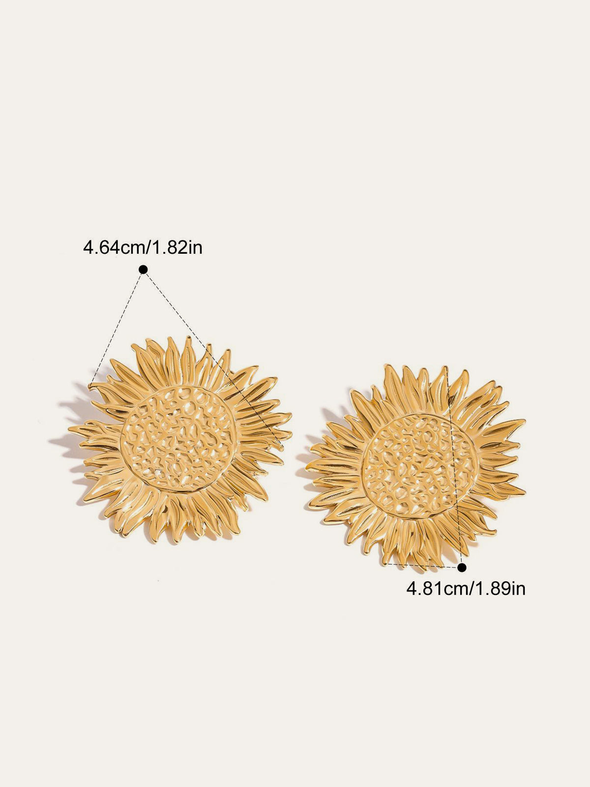 Golden Sunflower Earrings