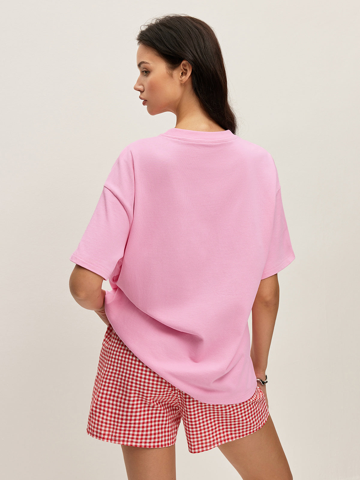 Cotton Floral Graphic Oversized T-Shirt