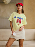 T-Shirt mit Baumwolldruck