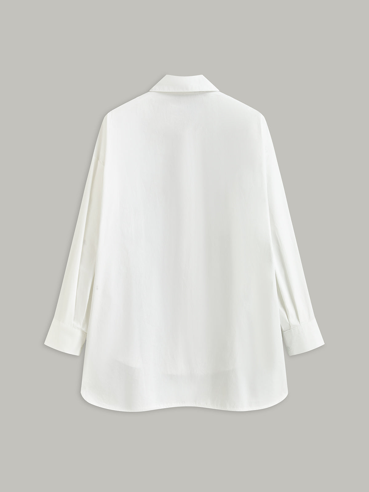 Long-Sleeved Shirt with Gold Buttons