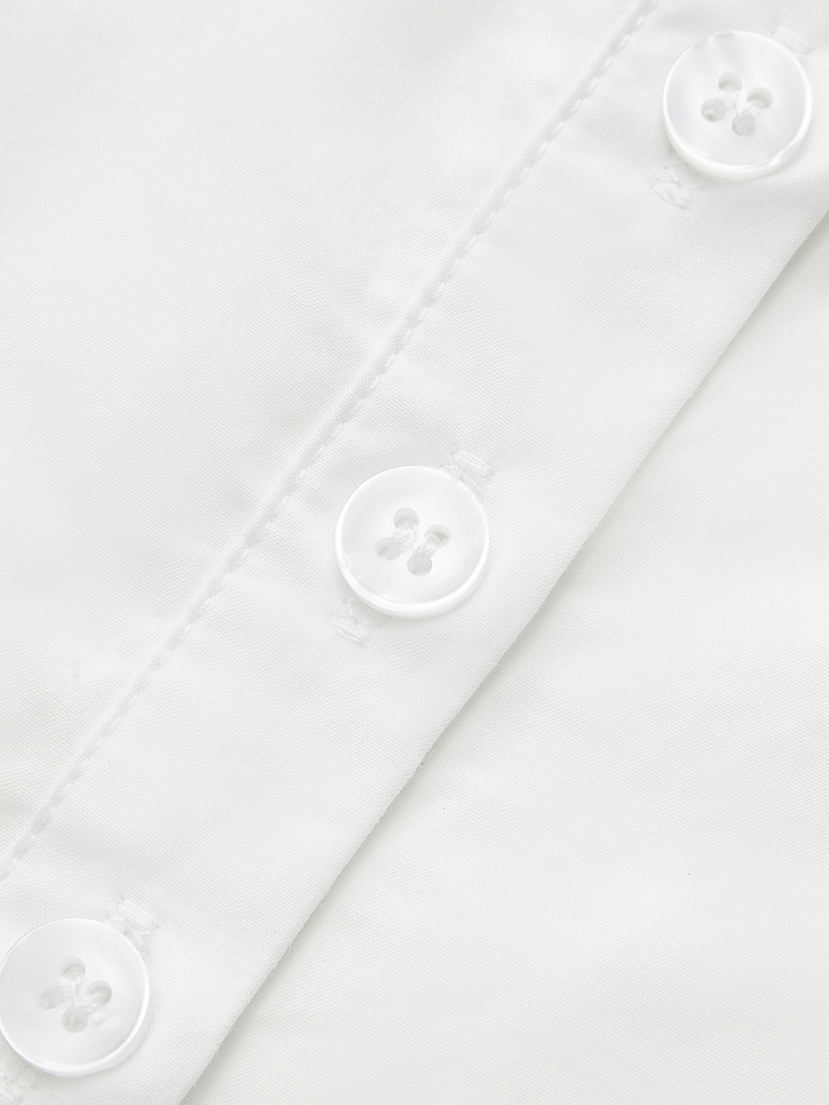 Pleated Square Neck Buttoned Top