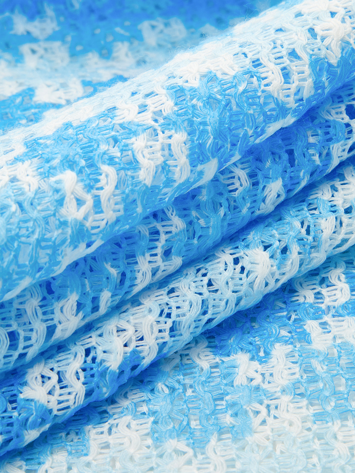 Robe en crochet semi-transparente dos nu à manches évasées 