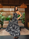 Rückenfreies Cami-Kleid mit Blumenmuster