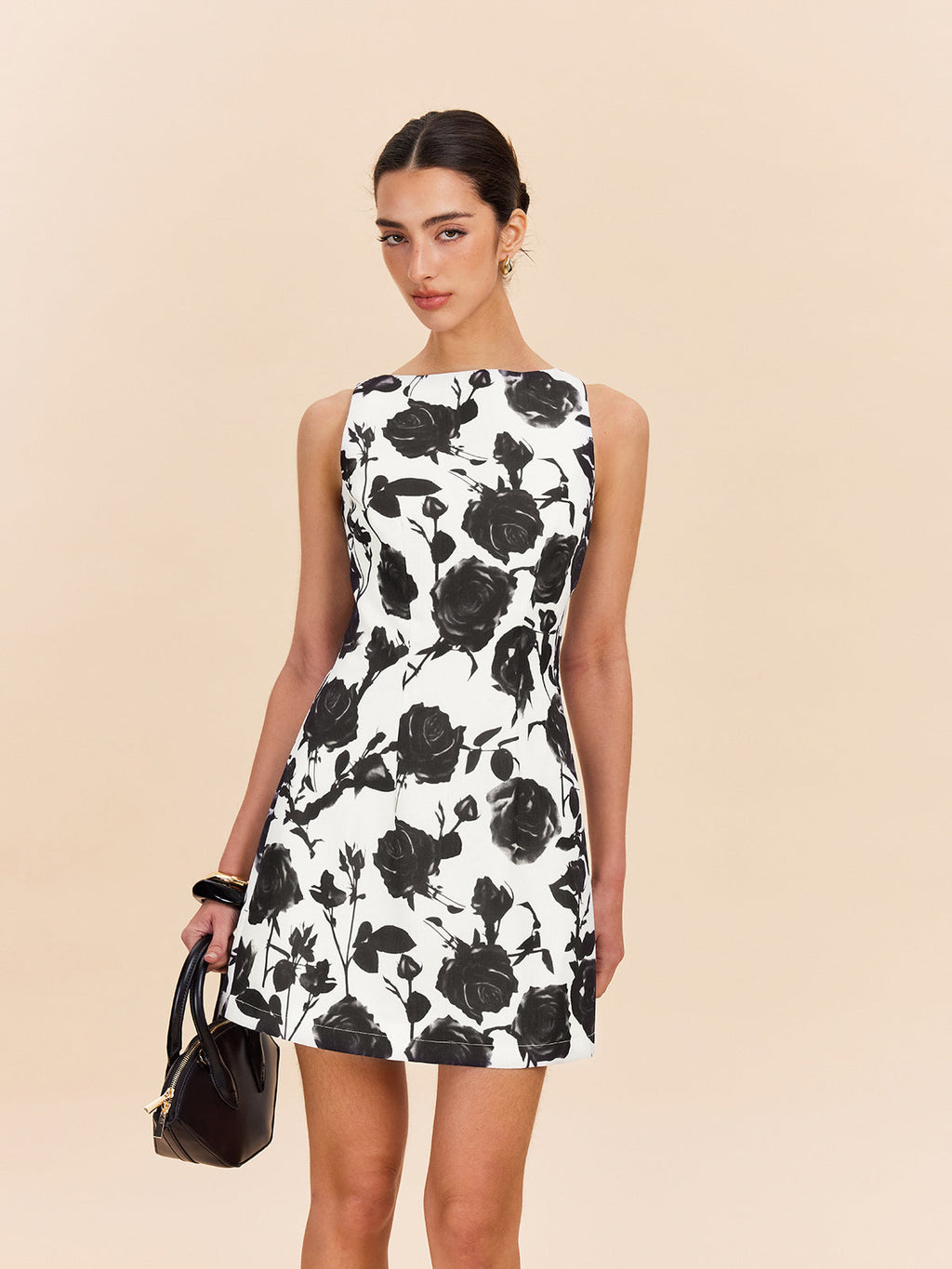 Robe dos nu à imprimé floral