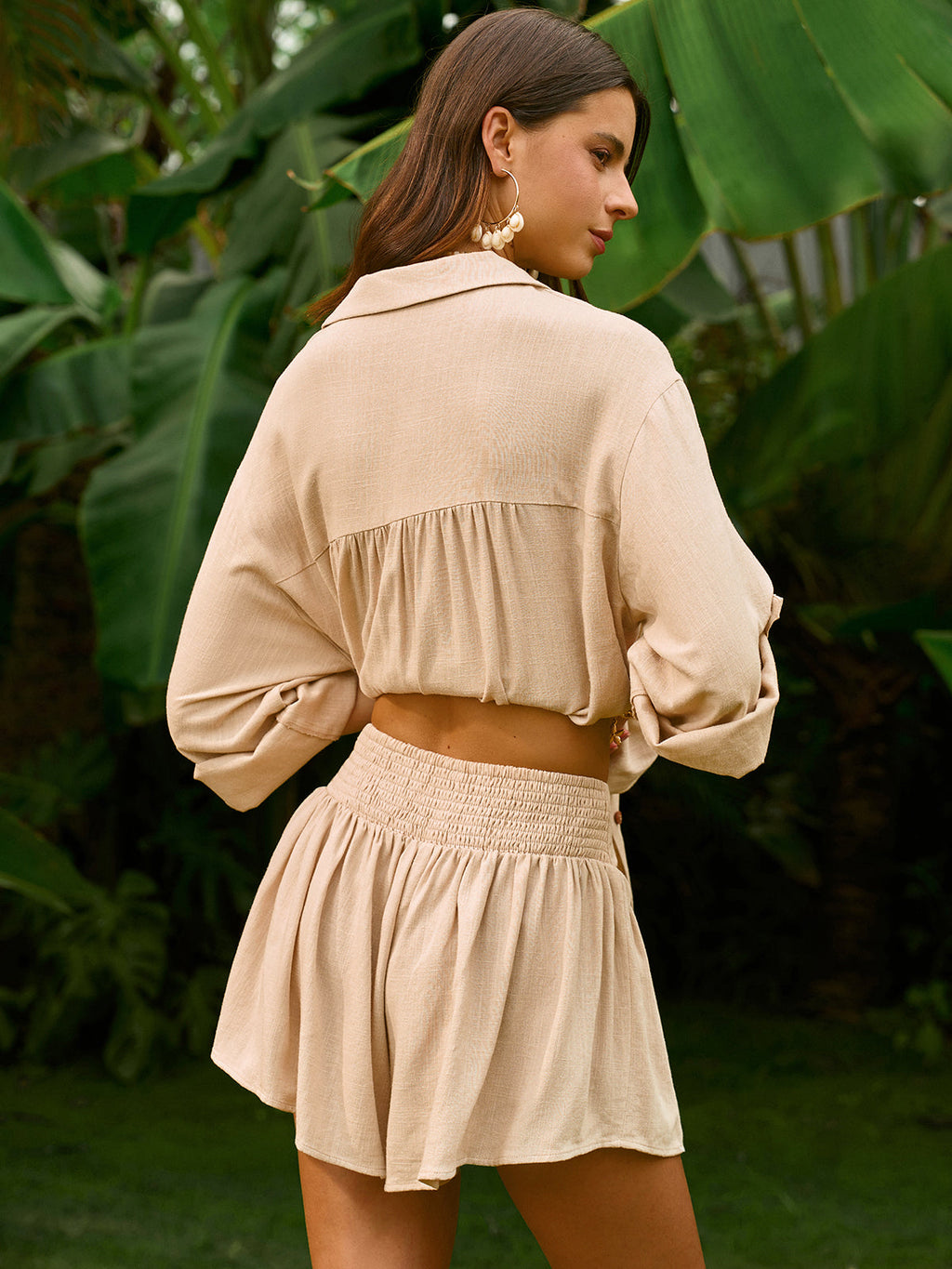 Shorts-Set mit Stickerei