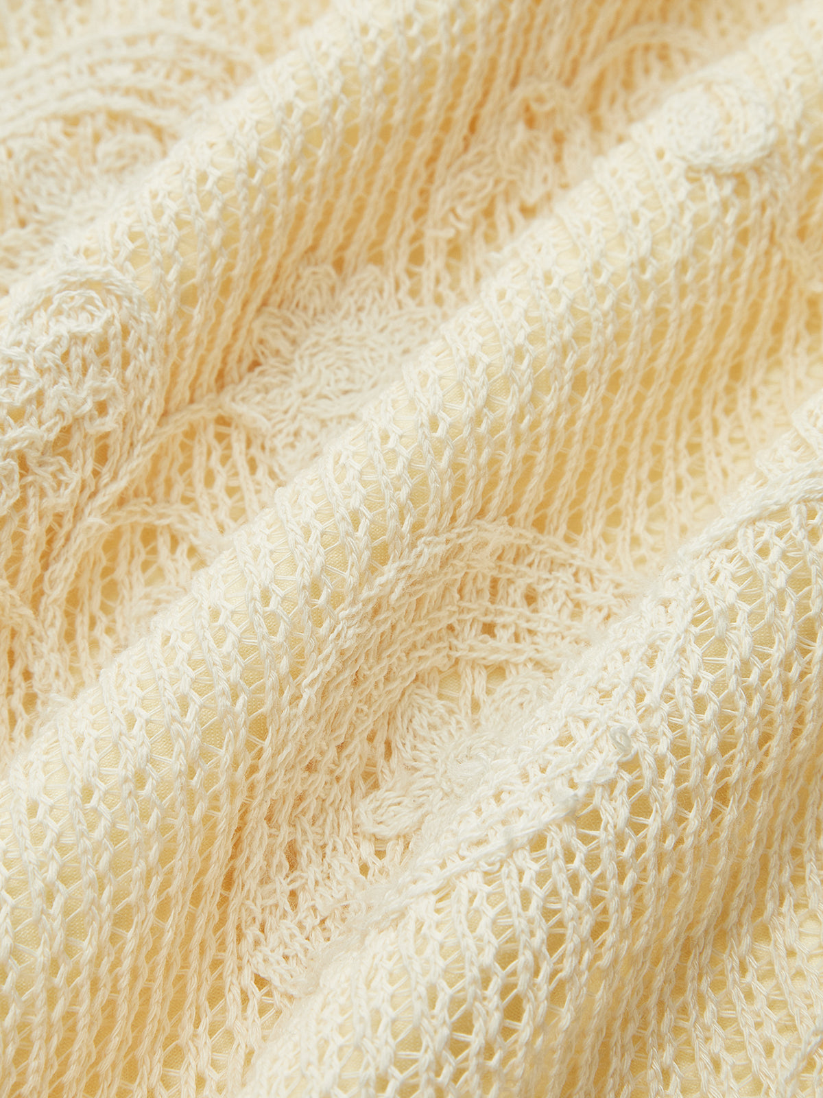 Robe midi ceinturée au crochet 