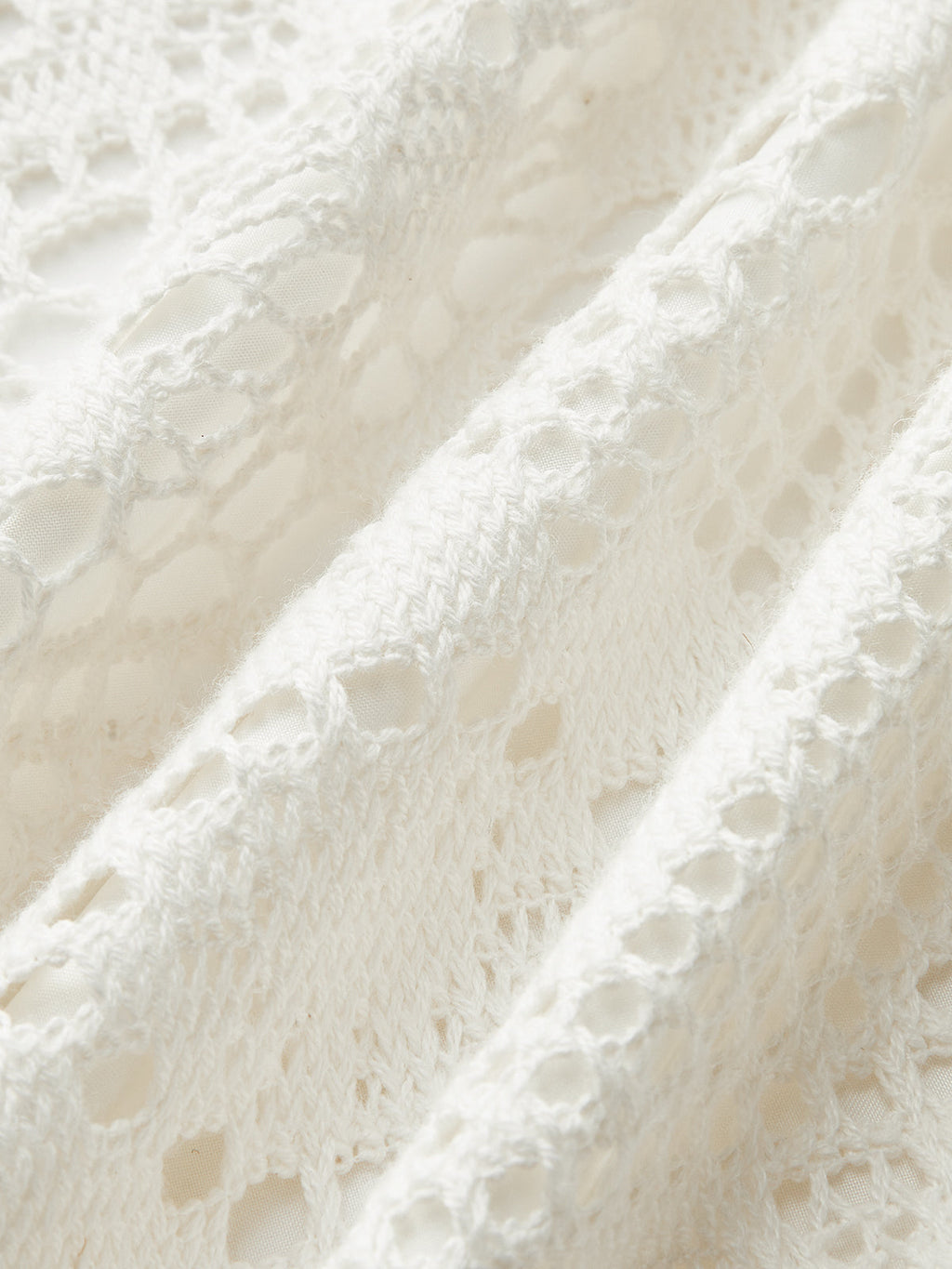 Ensemble jupe semi-transparente avec liens à nouer en crochet