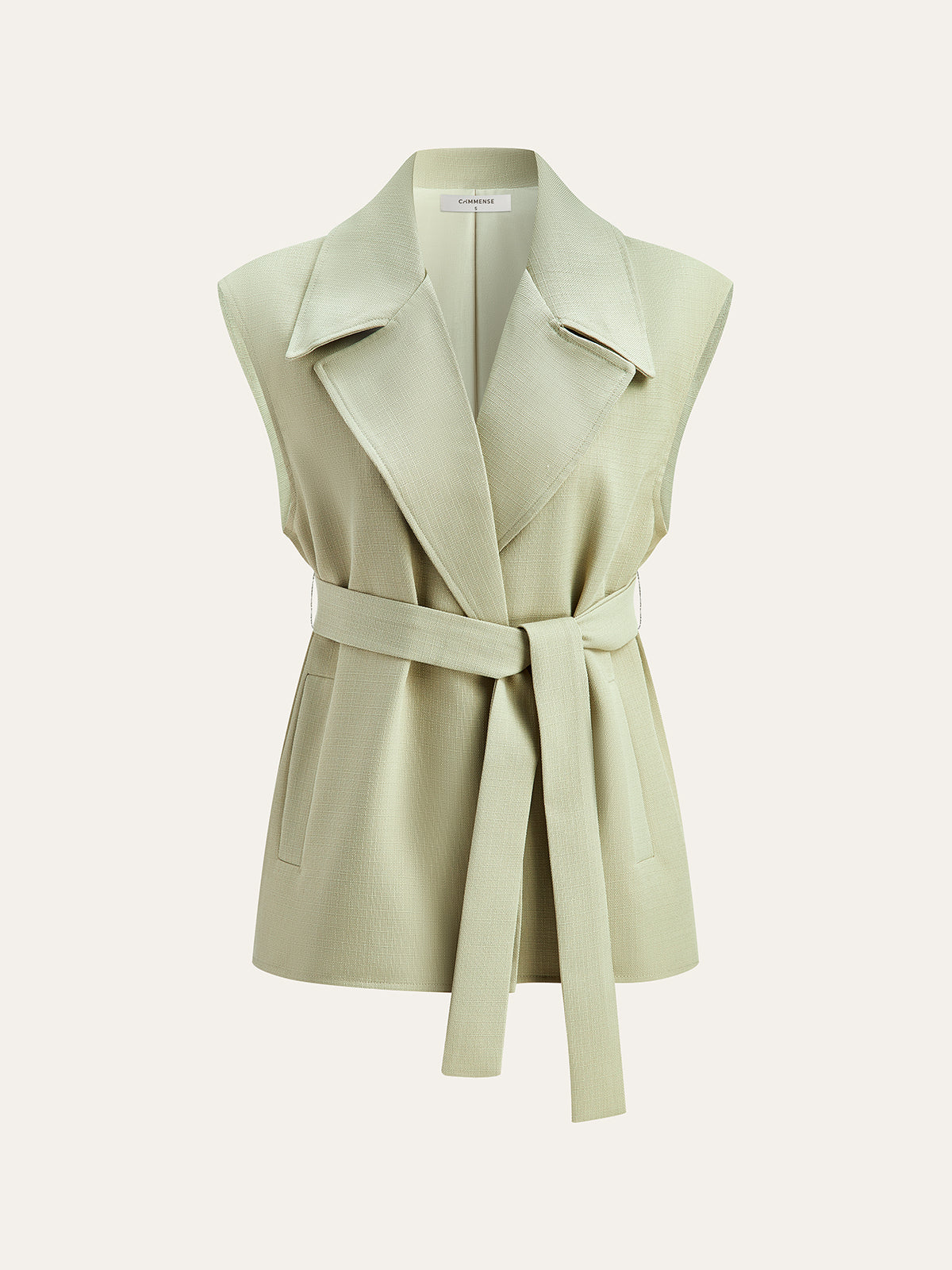 Belted Pocketed Vest