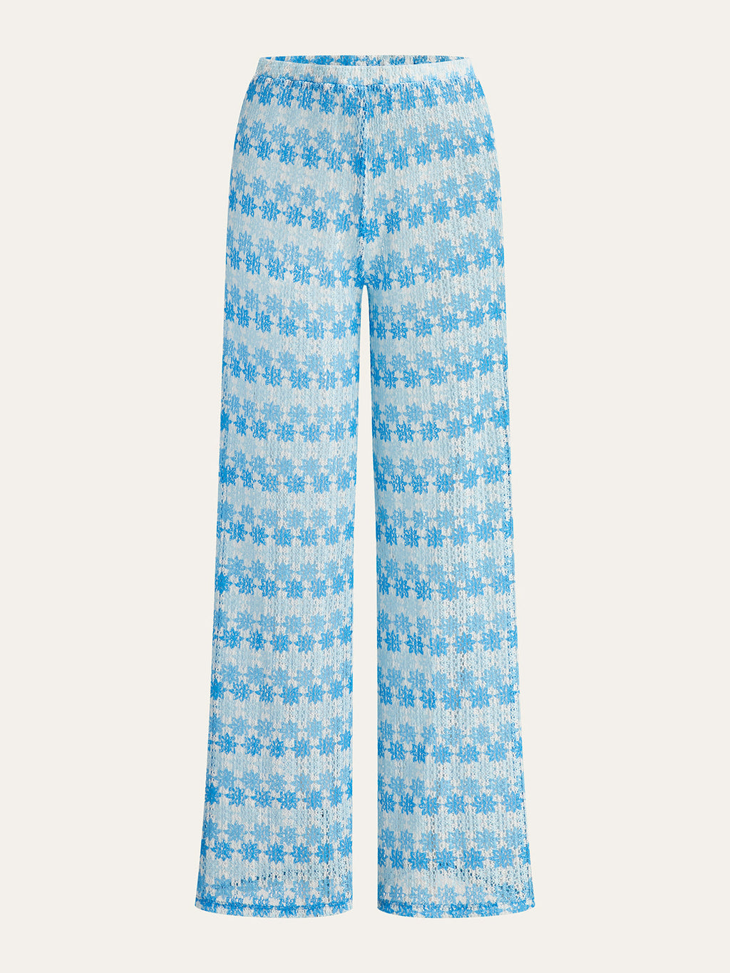 Ensemble pantalon et haut dos nu à nouer au cou en crochet