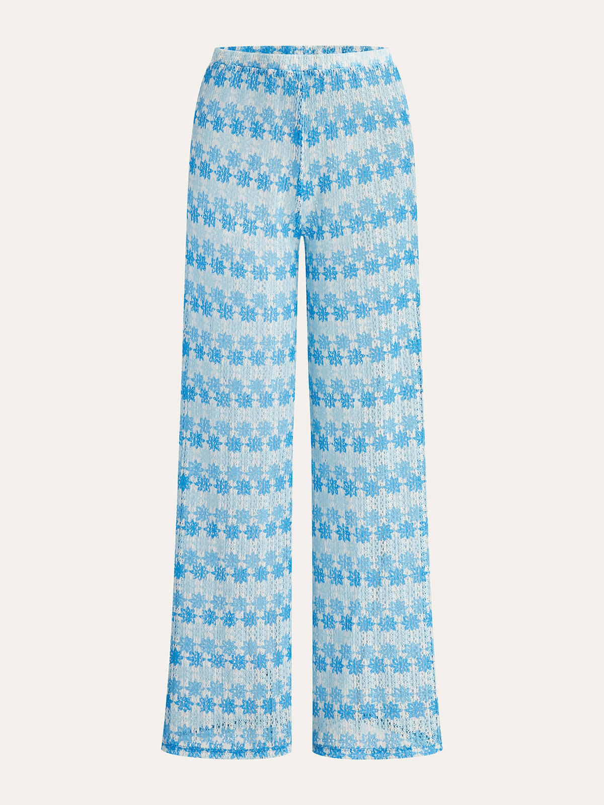 Ensemble pantalon et haut dos nu à nouer au cou en crochet