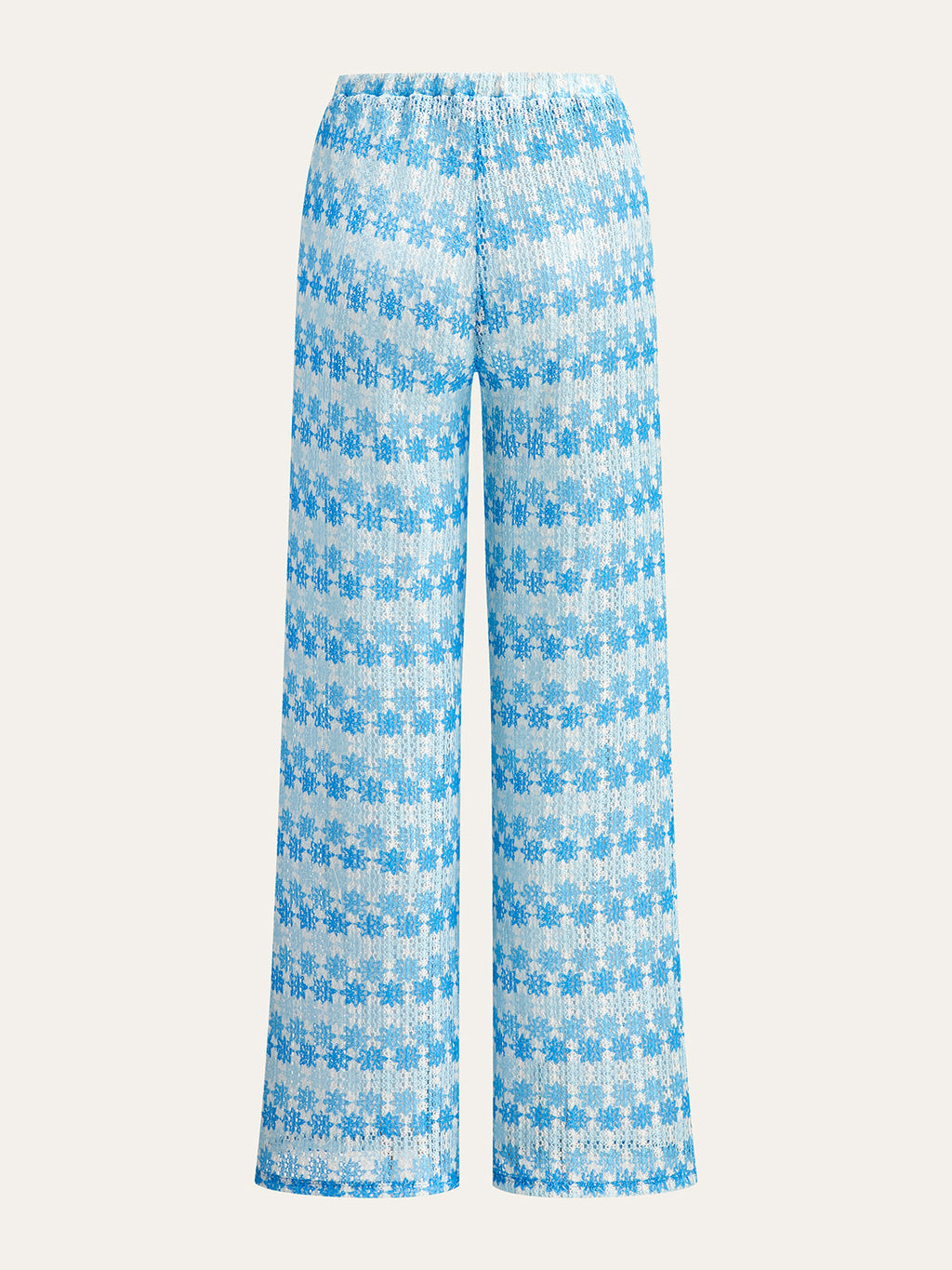 Ensemble pantalon et haut dos nu à nouer au cou en crochet