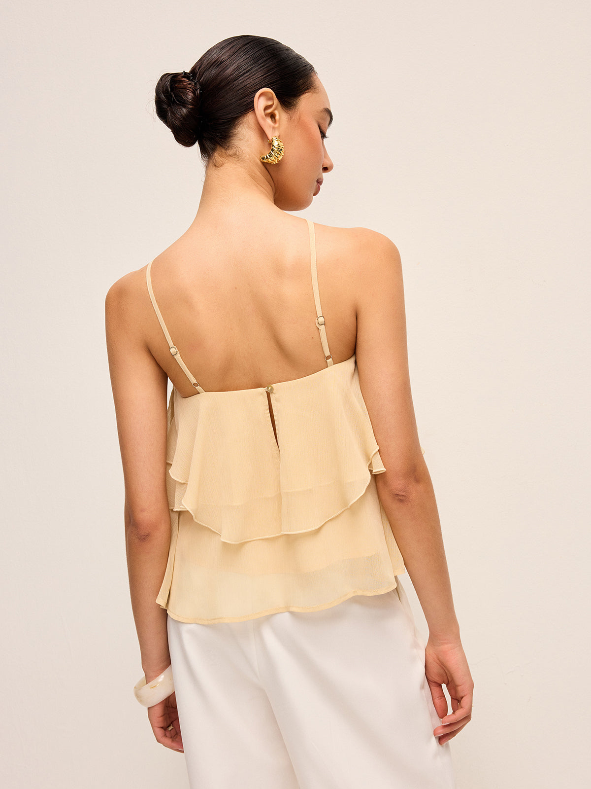 Floral Ruffle Halter Top