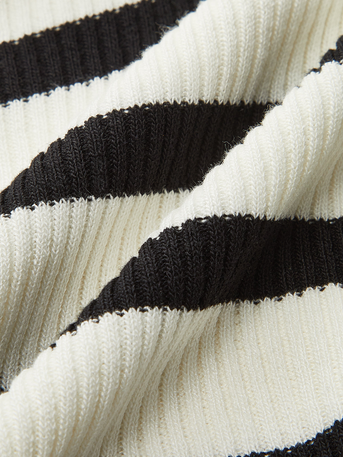 Striped Knit Halter Crop Top