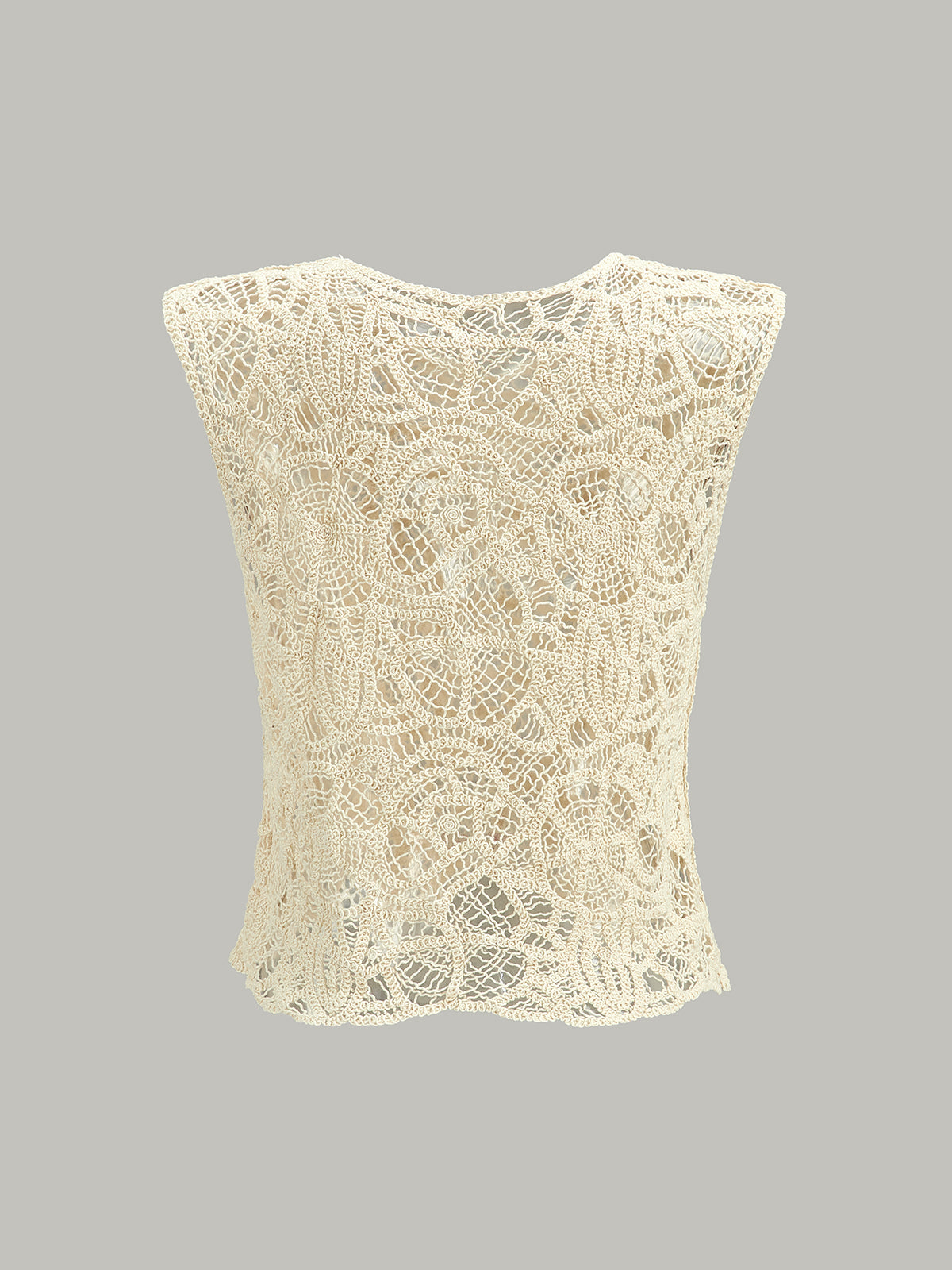 Semi-Sheer Crochet Lace Top