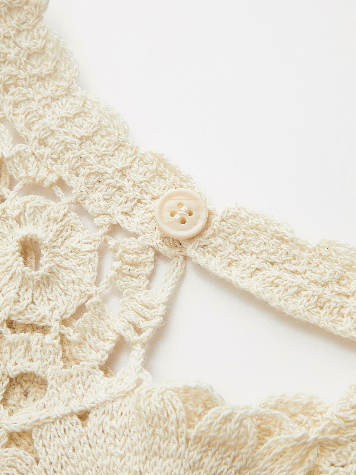 Transparentes, ärmelloses Häkeltop 