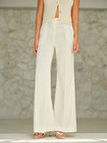 Pantalon taille haute avec poches