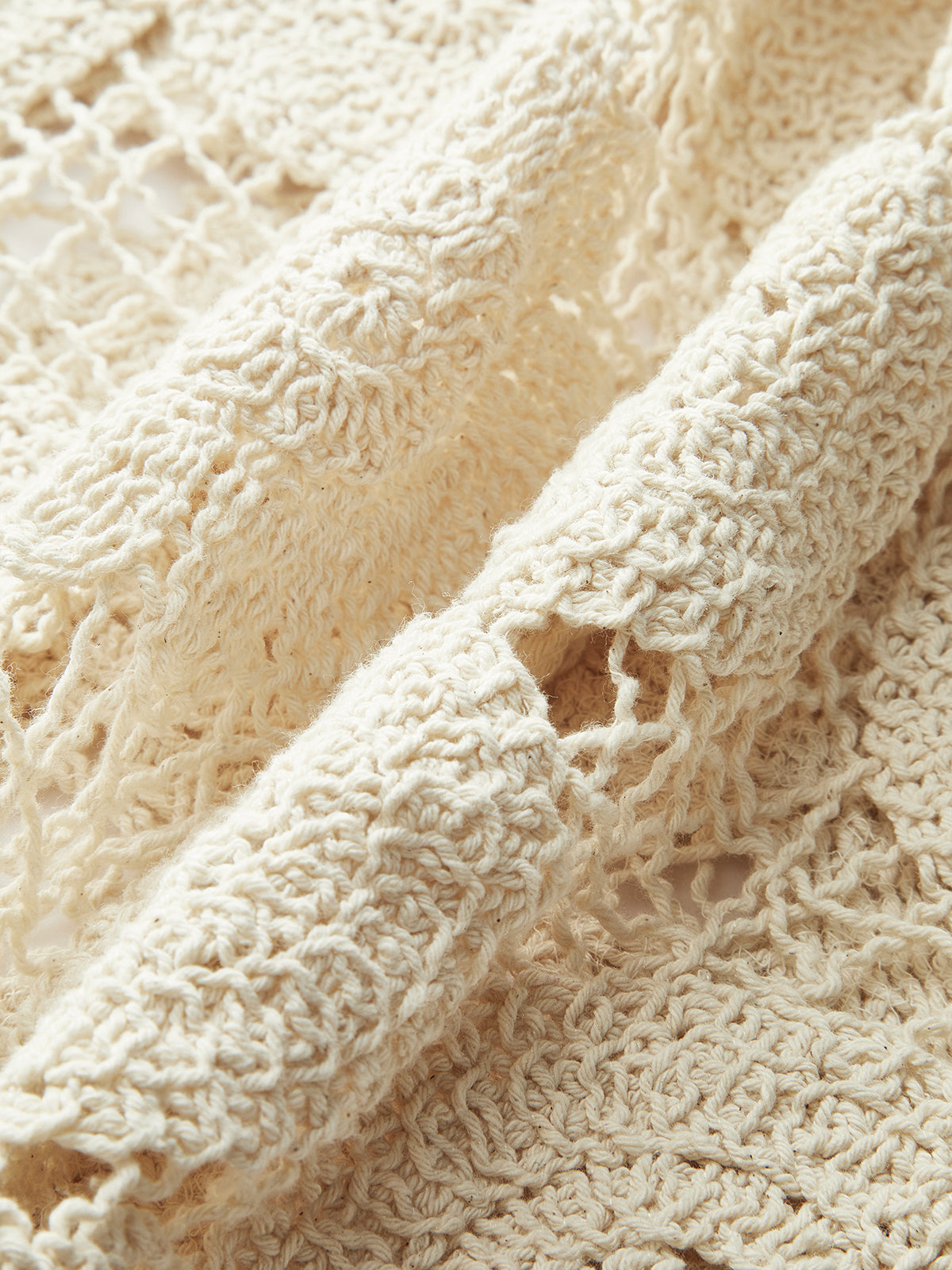 Sheer Sleeveless Cotton Sweater Vest