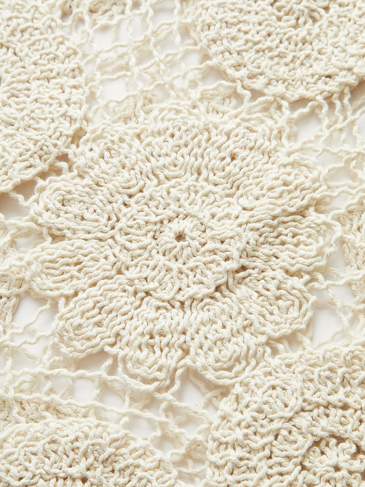 Sheer Sleeveless Cotton Sweater Vest