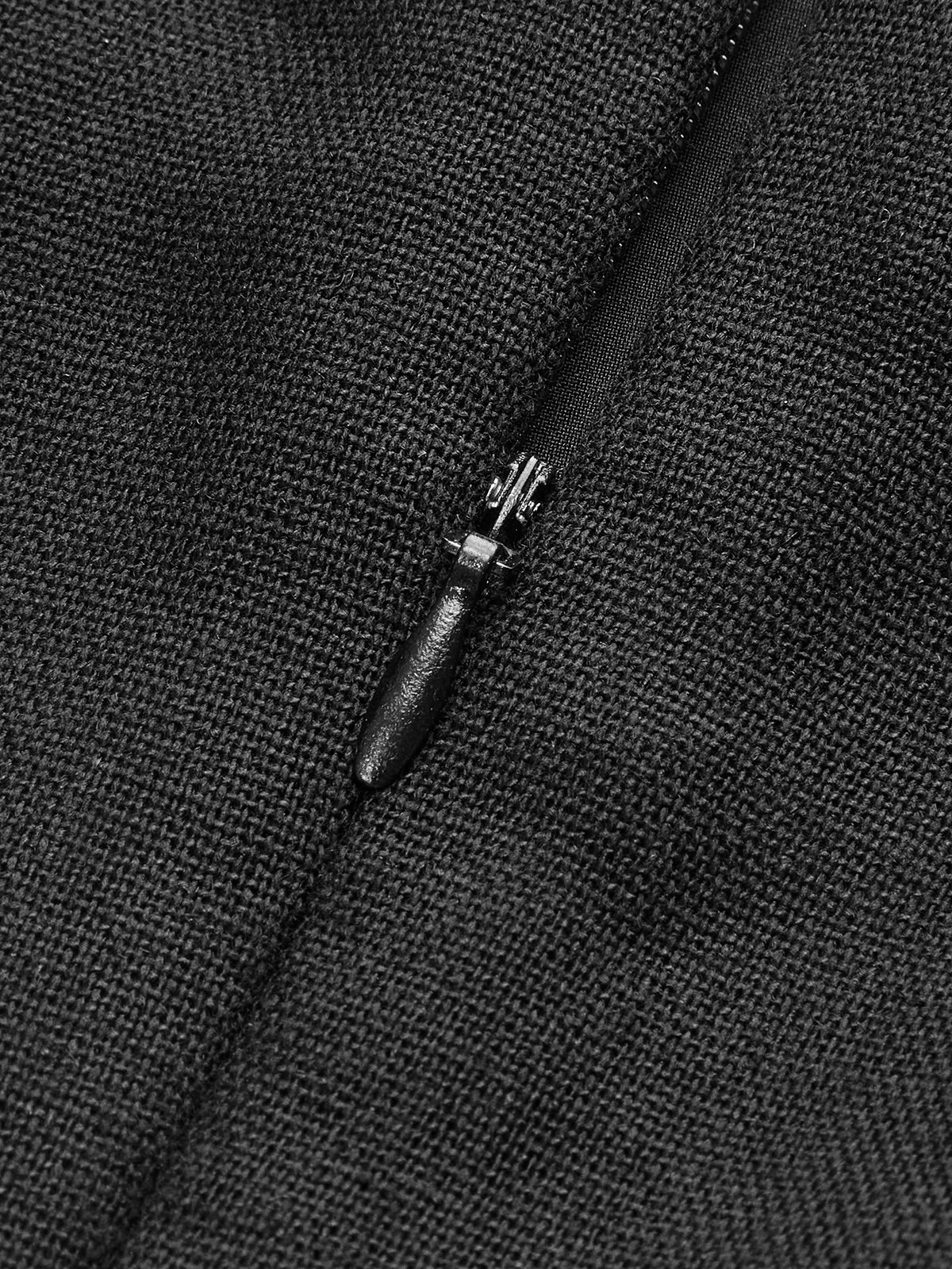 Kleid aus Leinenmischung mit Farbblock-Design und Neckholder-Ausschnitt 