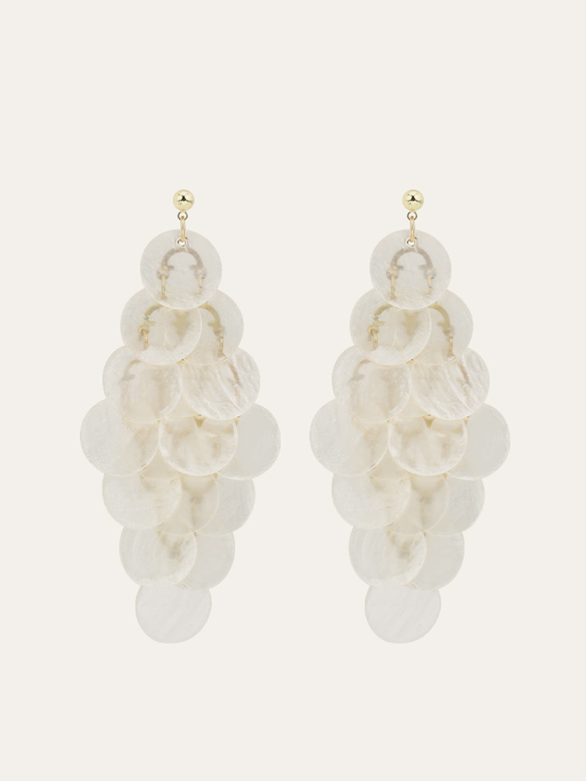 Boucles d'oreilles lustre coquillage