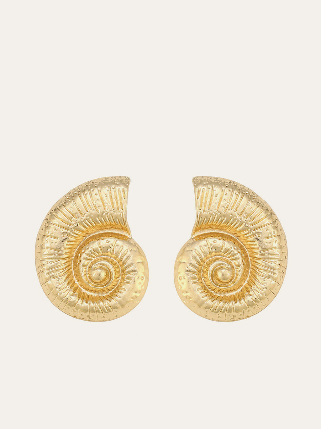 Ohrringe Goldene Spiralmuschel