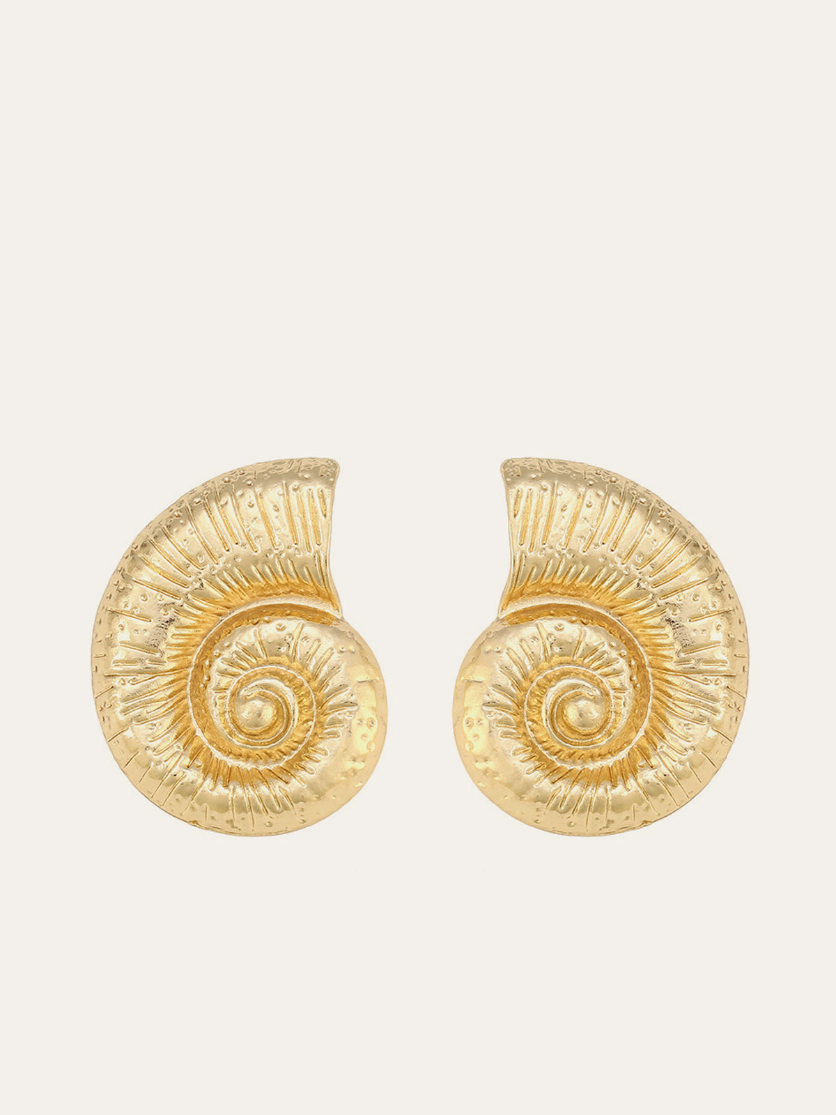 Ohrringe Goldene Spiralmuschel