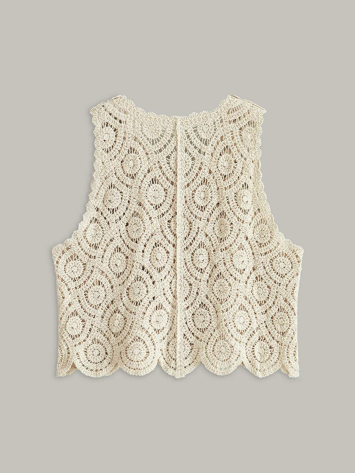 Crochet Button-Up Vest