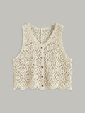 Gilet boutonné au crochet
